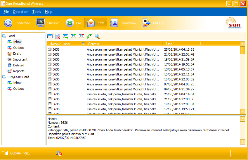 &#91;TELKOMSEL&#93; dapat paket internet 2048000 MB (2TB) Percaya???