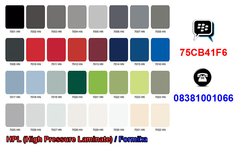 HPL | High Pressure Laminate | Honer™ HPL | Edging | PVC Edging | Formika | Lem HPL