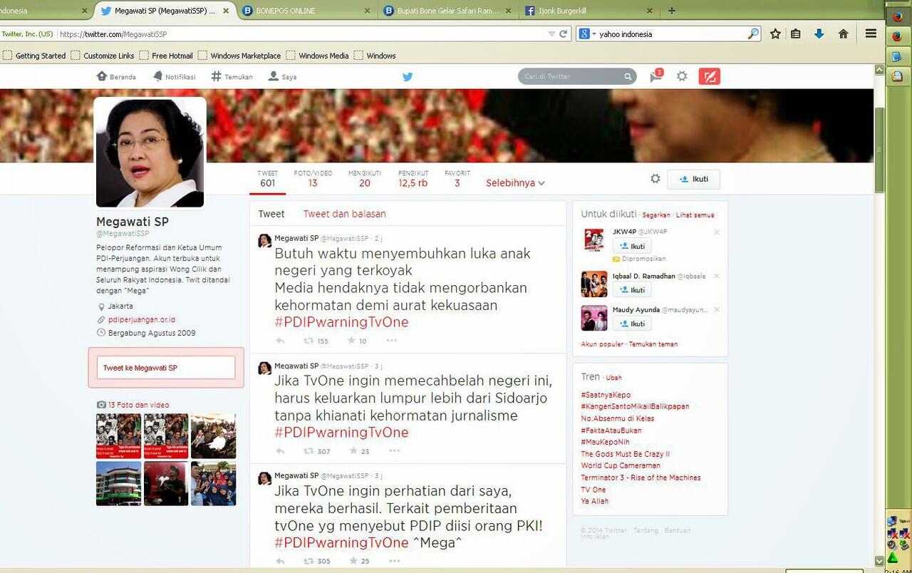 &#91; OTORITER &#93; Megatron Pemimpin partai kok main ancam ancam media 