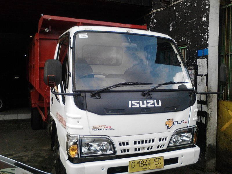 jual isuzu elf dump 2012 harimau