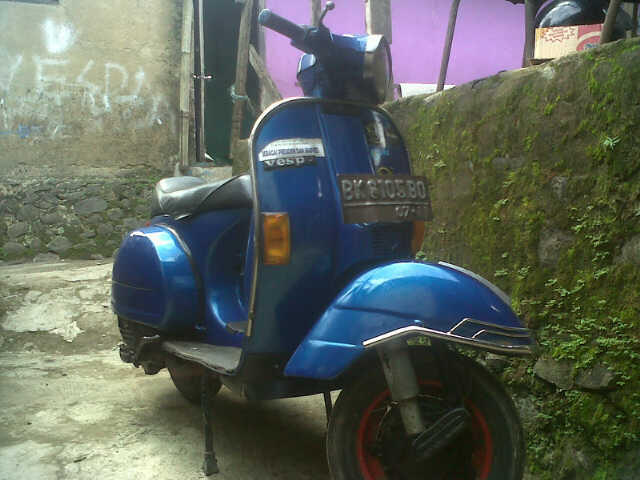 vespa px 79 blue bpkb only bogor murmer sikattt