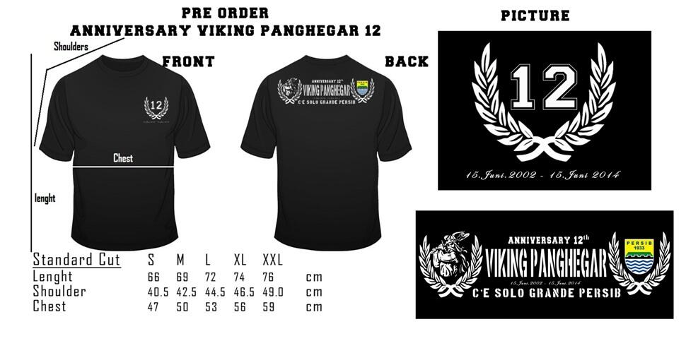 PRE-ORDER!!! VIKING PANGHEGAR 12th ANNIVERSARY T-SHIRT -