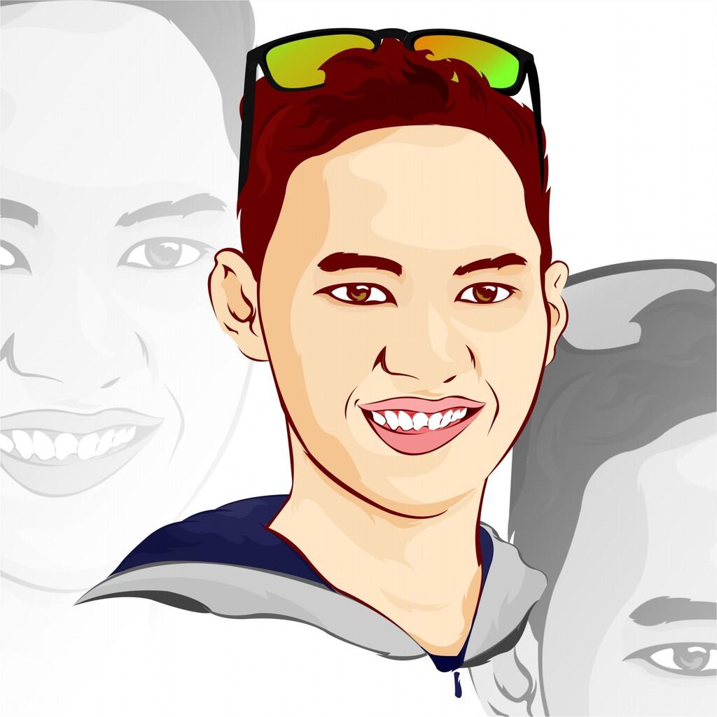 Pembuatan Vector Wajah (POP ART), VEXEL, WPAP