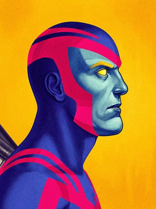 Poster Retro Superhero Marvel