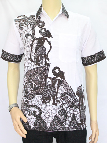 Batik Wayang Dasar Putih