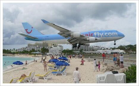 Bandara berbahaya: Sint Maarten