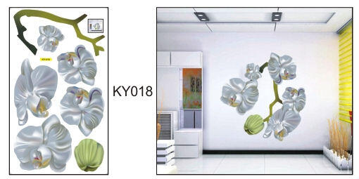 Wallsticker dinding / decor kamar / decor rumah / ukuran 60x30 / murah