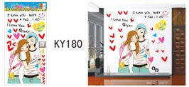 Wallsticker dinding / decor kamar / decor rumah / ukuran 60x30 / murah