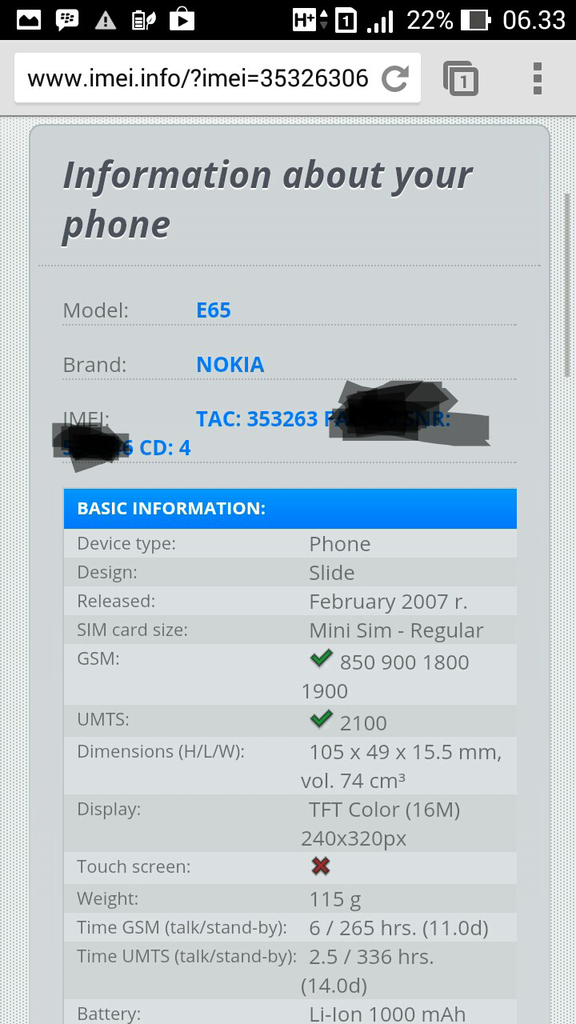 IMEI nggak sesuai setelah dicek