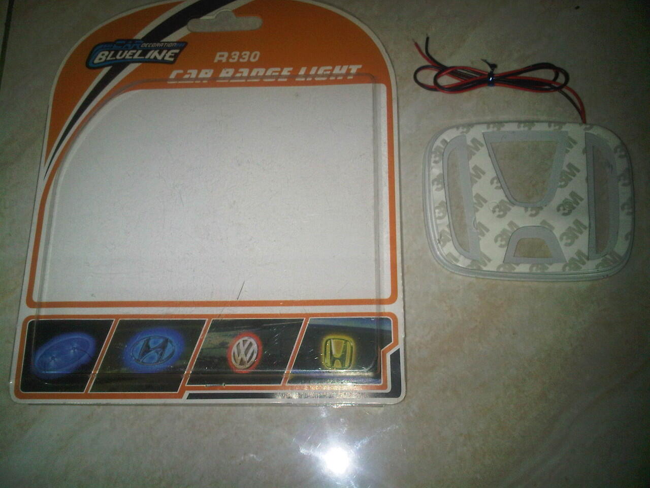 Jual Murah Emblem Light Warna Biru Logo Honda