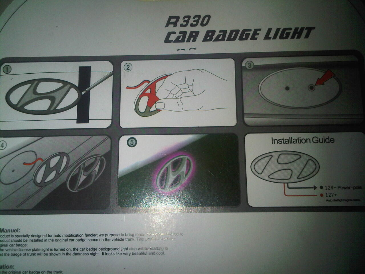 Jual Murah Emblem Light Warna Biru Logo Honda