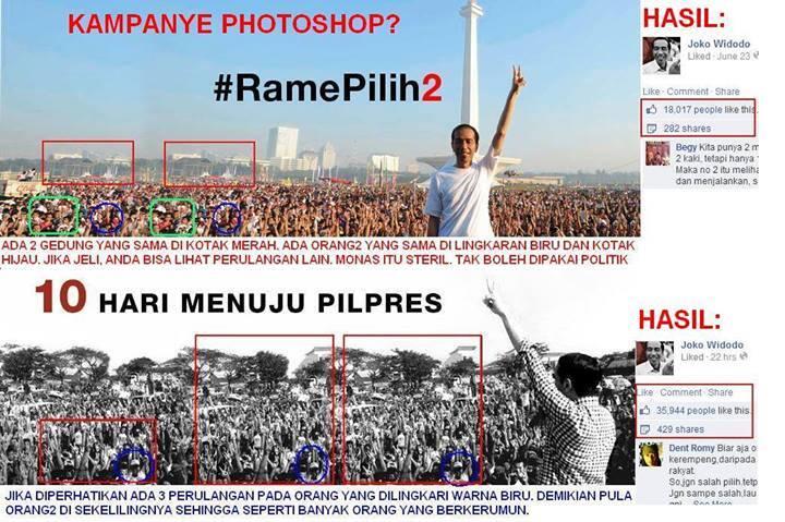 KEANEHAN FOTO KAMPANYE JOKOWI DI MONAS (NO RUSUH !!)
