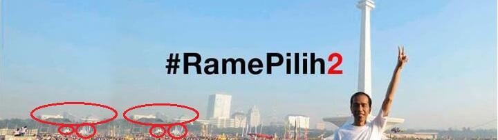 KEANEHAN FOTO KAMPANYE JOKOWI DI MONAS (NO RUSUH !!)