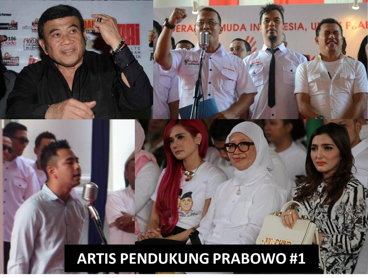 (TERGUNCANG!!!) ARTIS PENDUKUNG JOKOWI DAN PRABOWO