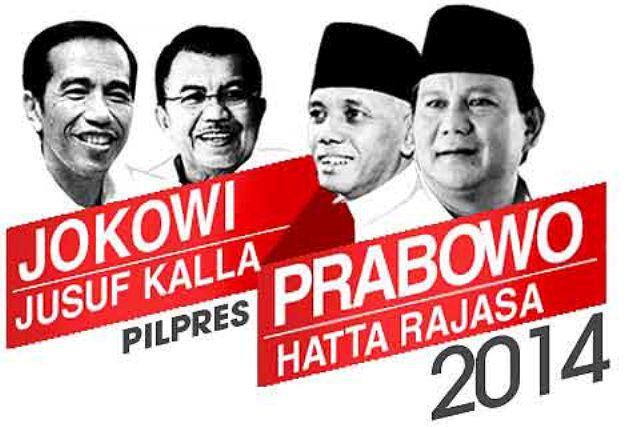 Pendukung prabowo-hatta dan jokowi-jk masuk