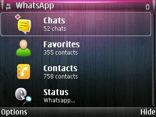 Review Whatsapp on Nokia Symbian S60V3 (+PIC)