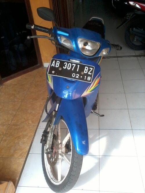 Motor Suzuki Shogun 110 Biru 2003 Murah