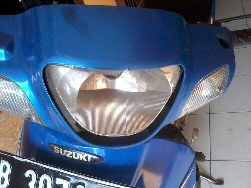 Motor Suzuki Shogun 110 Biru 2003 Murah