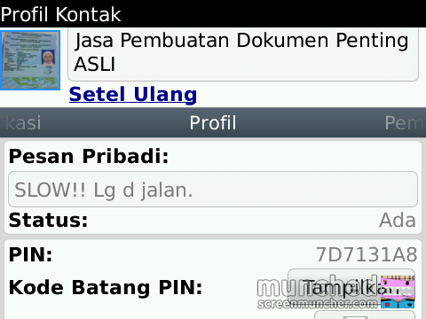 PENIPUAN A/N DIAN WAHYUDI BANK BNI 0328672063