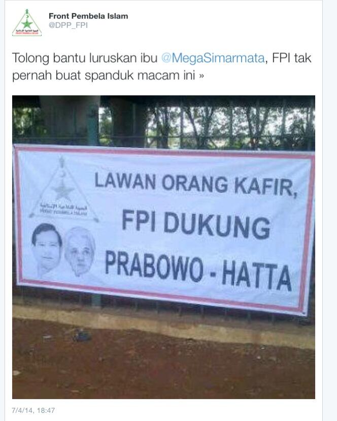 Berita Lawak - FPI Tarik Mundur Dukungannya dari Prabowo