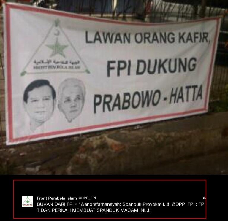 Berita Lawak - FPI Tarik Mundur Dukungannya dari Prabowo
