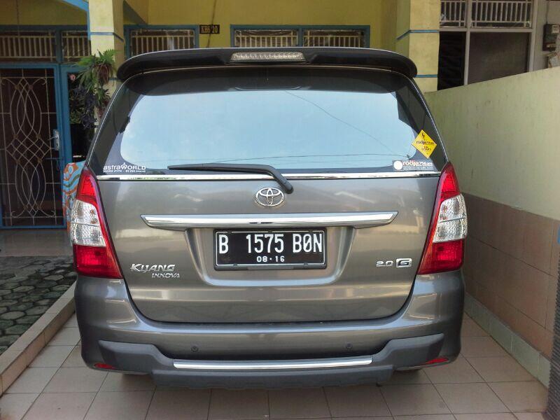 Toyota grand innova 2011 type G (mulus,pakai sendiri)