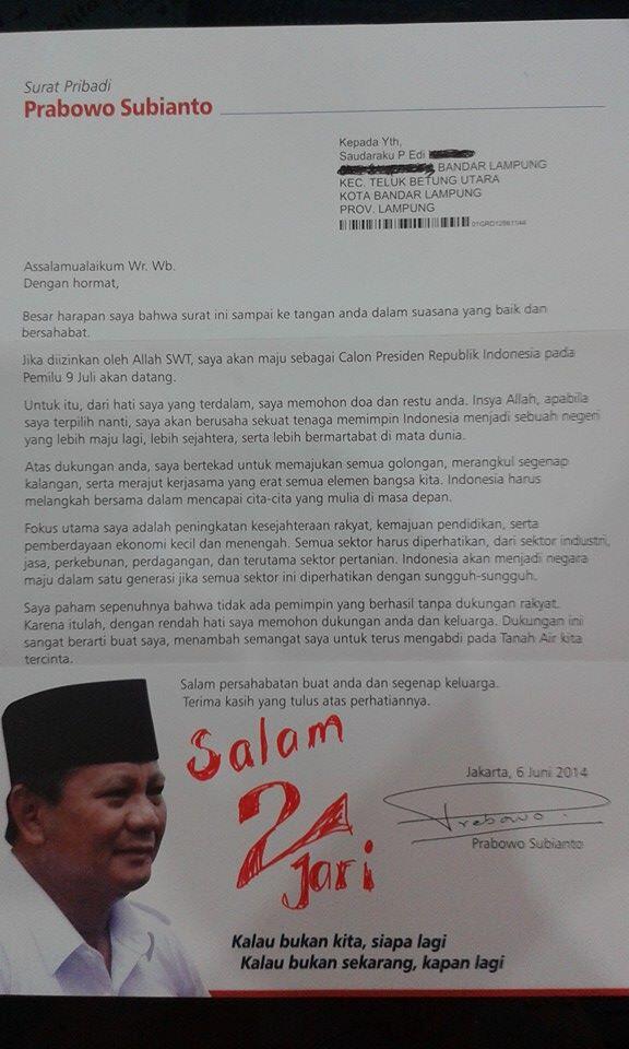 {HELP}Disini ada yang tau alamat email/rumah pak prabowo?
