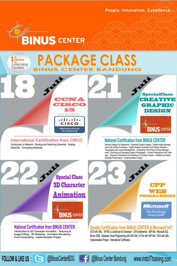 JOIN OUR CLASS ON JULY 2014