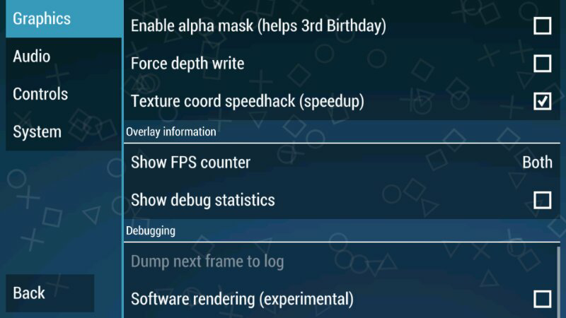 Setting PPSSPP android 0.9.8 + gameplay