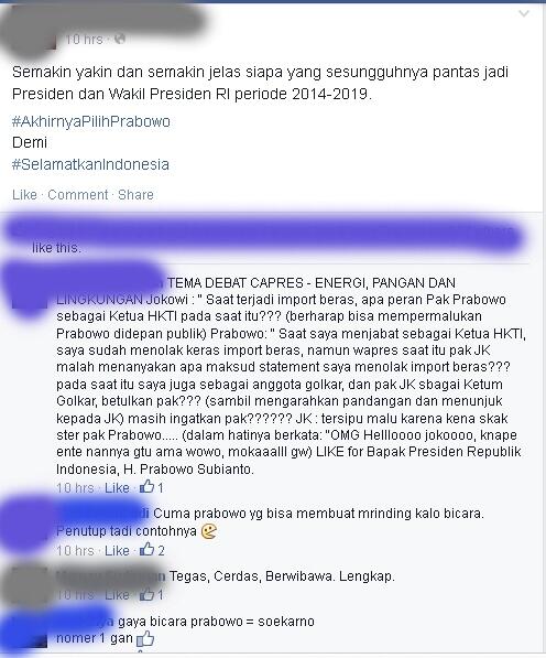 Debat Capres di Socmed (:ngakak)