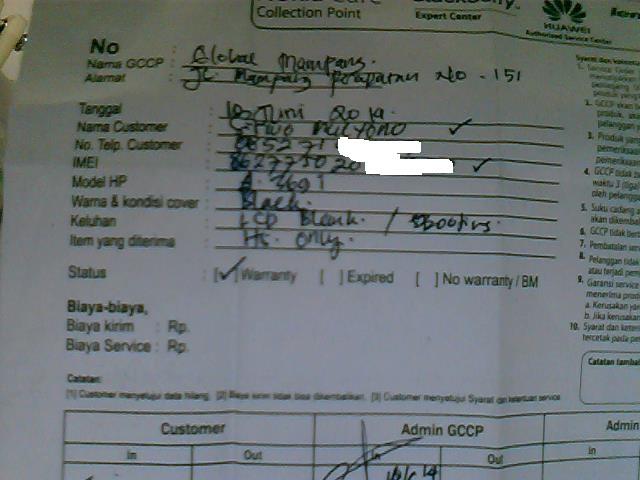 Service Lenovo Tidak Profisional
