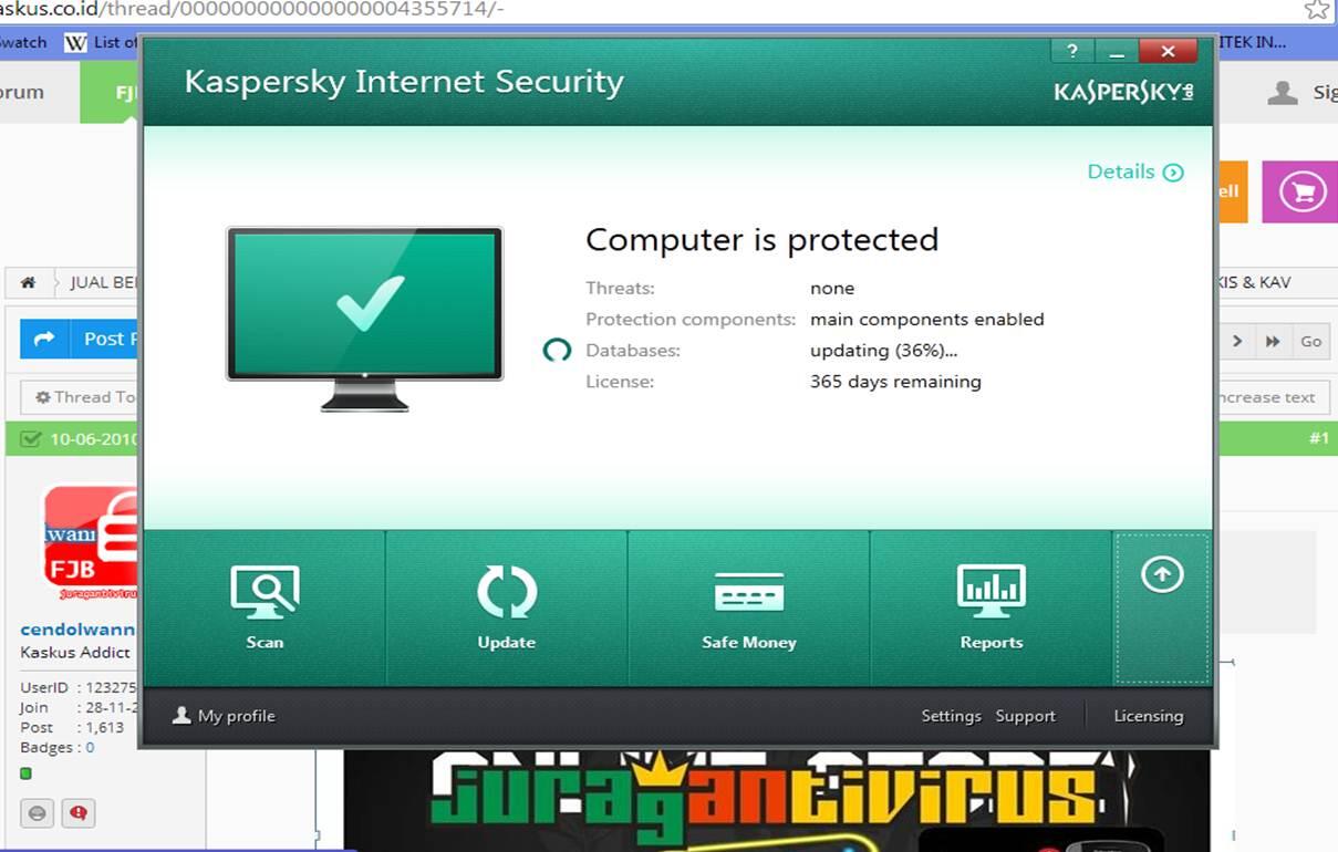 KASPERSKY 2016 - KIS & KAV - Kaspersky Internet Security & Antivirus 2016 -Garansi