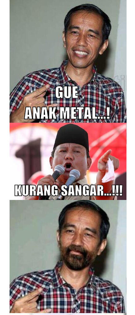 [Joke] Jokowi anak metal ... !