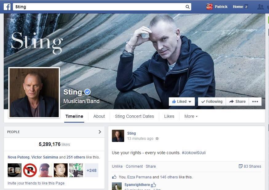 STING (vokalis The Police) suruh pilih :......(masuk gan biar tau)....