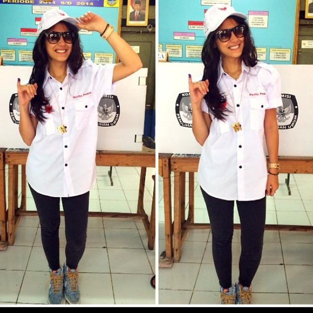 Foto Selfie Artis Saat PilPres 9 Juli 2014