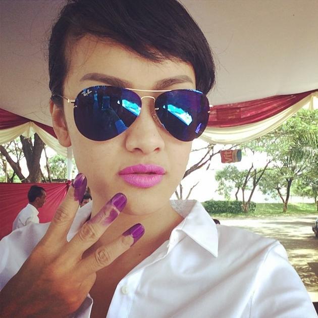 Foto Selfie Artis Saat PilPres 9 Juli 2014