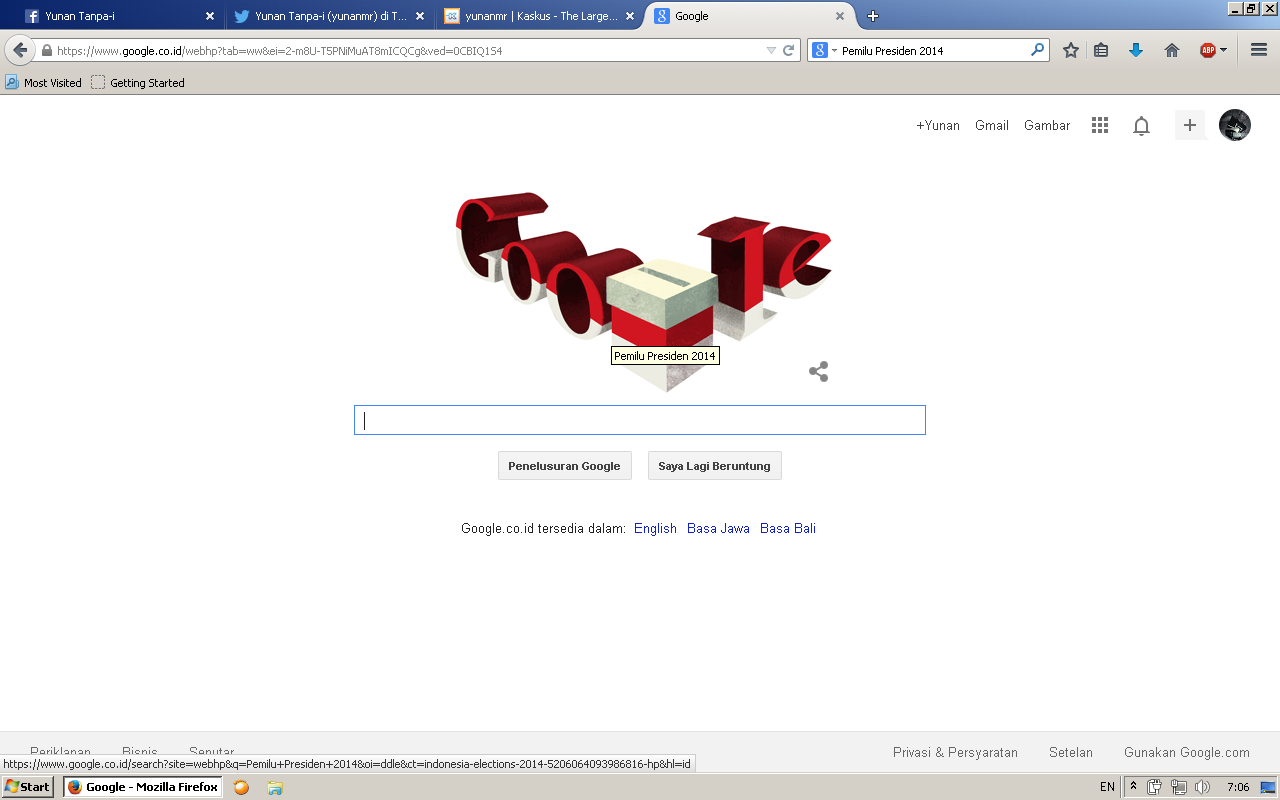 &#91;HOT THREAD&#93; Yuk Cek Hasil Hitung Cepat Pemilu Presiden 2014 Lewat Google