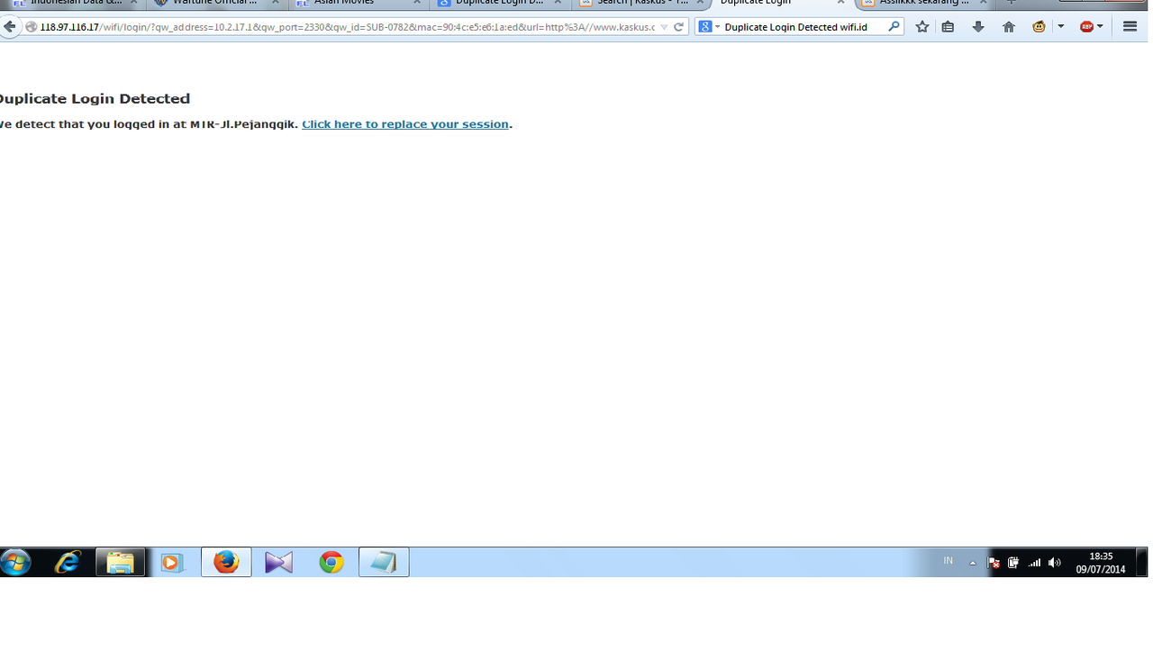 Wifi.id Duplicate Login Detected!! Helpsss