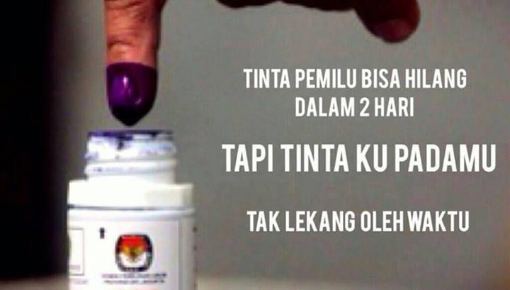 Nyoblos ? siapa takut. Golput ? gak jaman.