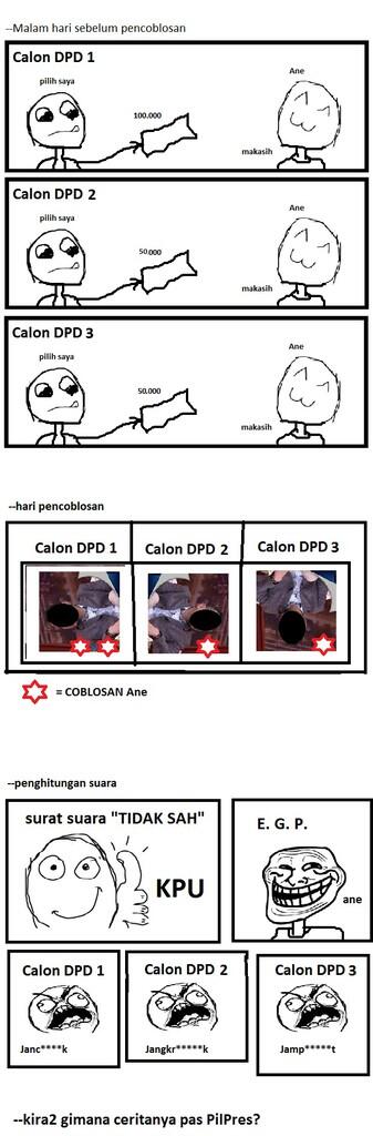 Ngakak dulu sebelum nyoblosss ….