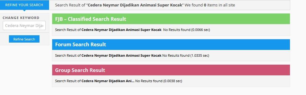 Cidera Neymar dijadiin Animasi Super Kocak
