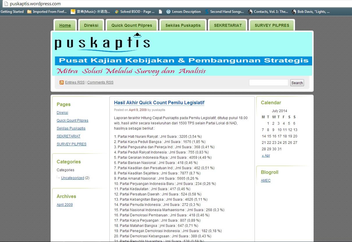 Info Lembaga Survey IRC &amp; Puskaptis Pendukung Prabowo