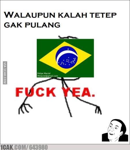 kumpulan gambar lucu Brazil 1 vs Germany 7 