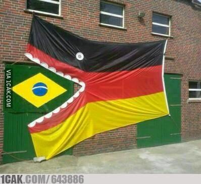 kumpulan gambar lucu Brazil 1 vs Germany 7 