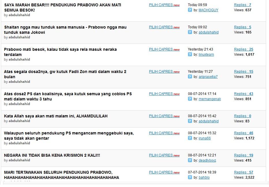 Pendukung pak Joko dan, Pak Bowo, AYO MASUK