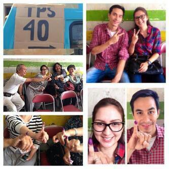 Foto Selfie Artis Saat PilPres 9 Juli 2014