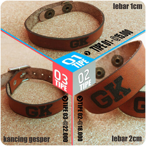 Gelang Kulit Custom Couple Terserah Kamu Reseller Welcome