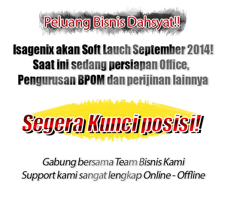 BISNIS ISAGENIX - Bisnis booming akhir 2014 PreLaunch September 2014