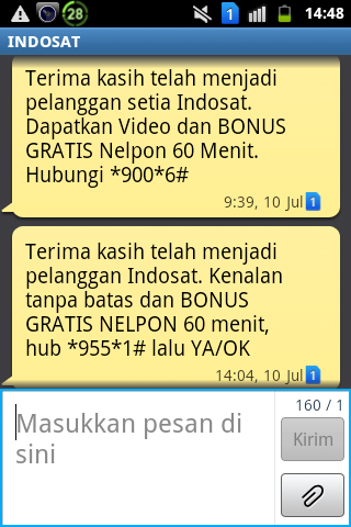 &#91;SHIT&#93; Agan di SMS Operator Berapa Kali Sehari ???