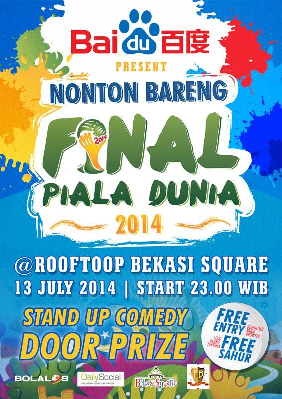 Undangan Nobar Final Piala Dunia Untuk Teman-Teman SR